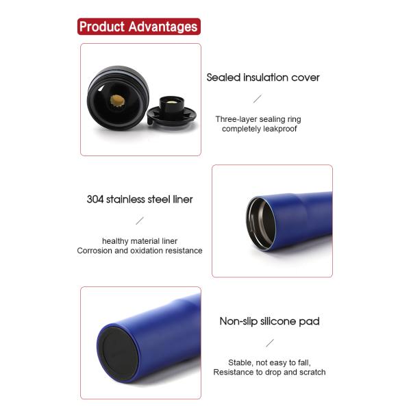 480ML High Quality, Convenient And Healthy Double Wall Stainless Steel Vacuum Tumbler with Lid