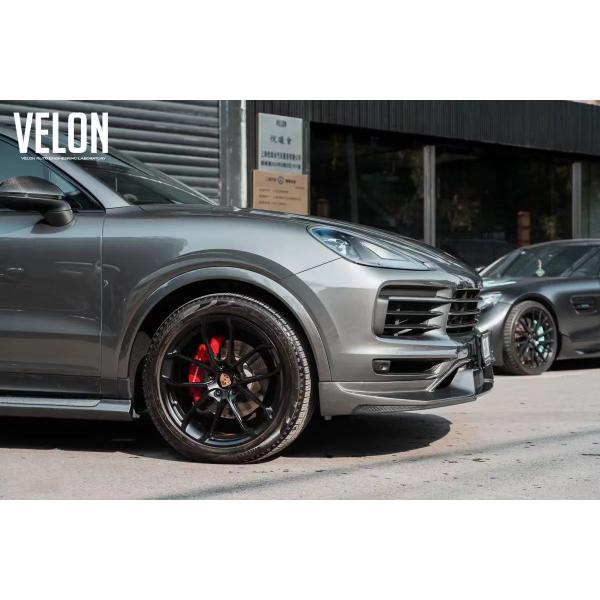 Replacement 2019 Porsche Cayenne Body Kit Side Skirts Dry Carbon Fiber Diffuser Spoiler