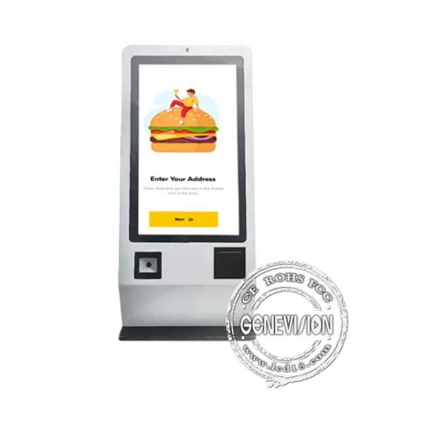 Desktop Android 24 Inch Touch Screen Self Service Automatic Payment Machine For