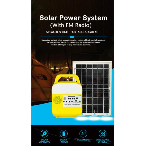 20W/6V Portable Solar Bulbs With 8000mah Battery For Outdoor Lighting