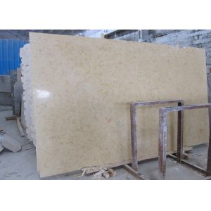 Light Yellow Natural Marble Tile Gold Beige 10mm / 12mm Thickness