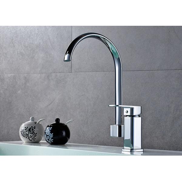 Buy ROVATE Deck Mounted Commercial Brass Kitchen Faucets 360 Degree Rotation at wholesale prices