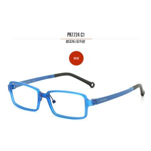 White Custom Eyeglass Frames , Kids Plastic Frames Strong Hydrolysis Resistance