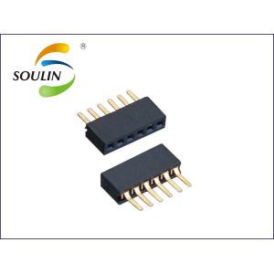 1.27mm pitch shenzhen factory waterproof gold plated customized female header