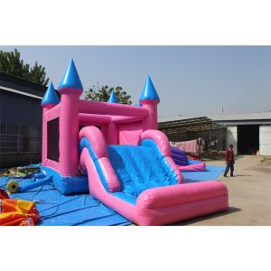 Inflatable Castle Trampoline Slide for Kids Customized Color Commercial PVC