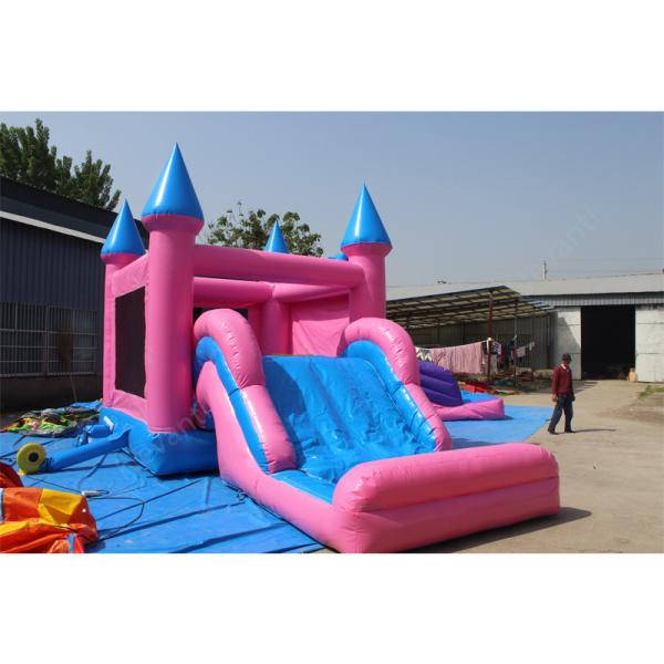 Inflatable Castle Trampoline Slide for Kids Customized Color Commercial PVC