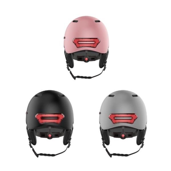 EDR BLE Mode White Smart Motorcycle Helmets OEM With Brake Light