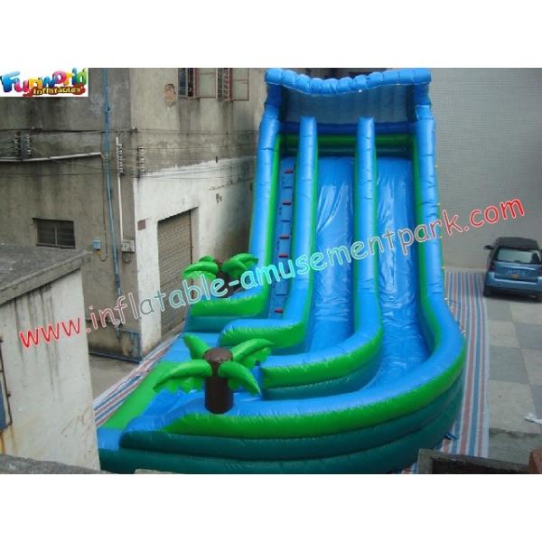 Buy 0.55mm PVC Commercial Coco Outdoor Inflatable Water Slides 10L x 5.5W x 6.5H Meter at wholesale prices
