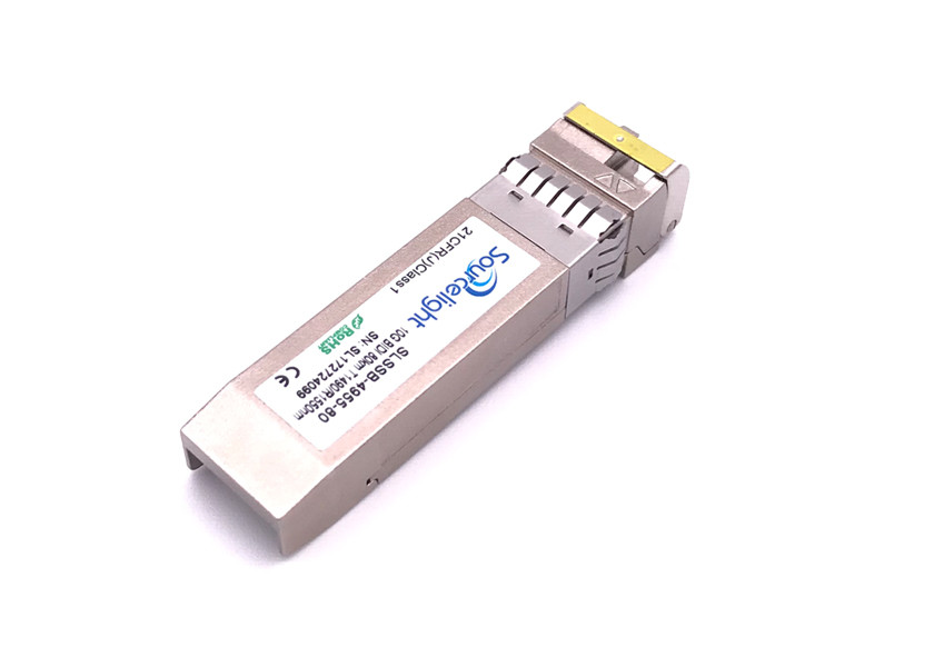 Sfp+ Bidi 80km Ethernet Optical Transceiver , Data Center Optical Transceiver