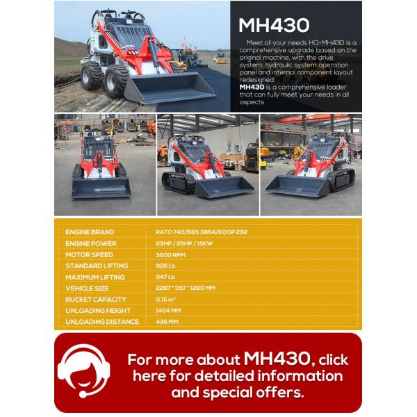 China Epa Engine Multione Articulated Mini Skid Steer Loaders With Attachments