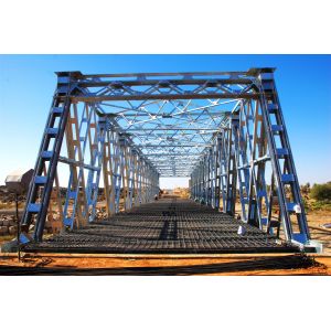 Construction Temporary Road Prefabricated Steel Truss Bridge