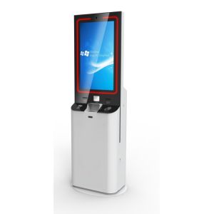 Ticket Vending E - Payment Kiosk Thermal Printer Finger Print Reader