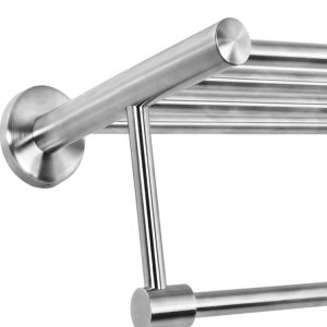 Modern Train Rack Towel Shelf Single Bar Hotel Towel Rack Polishing Surface