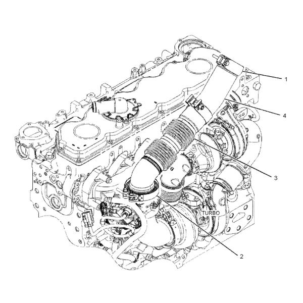 393-1623 3931623 Flexible Exhaust Excavator Spare Parts For C7.1 525D 535D