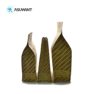 Custom Printed OEM Kraft Paper Zipper Bags With Valve