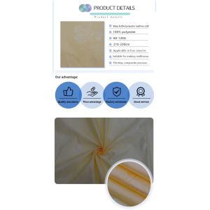 Printed Mattress Quilting Fabric Frosted Cloth Tear Resistant