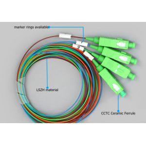 FTTH Fiber Optical PLC Splitter With 1*8 Sc/Apc Steel Tube Type