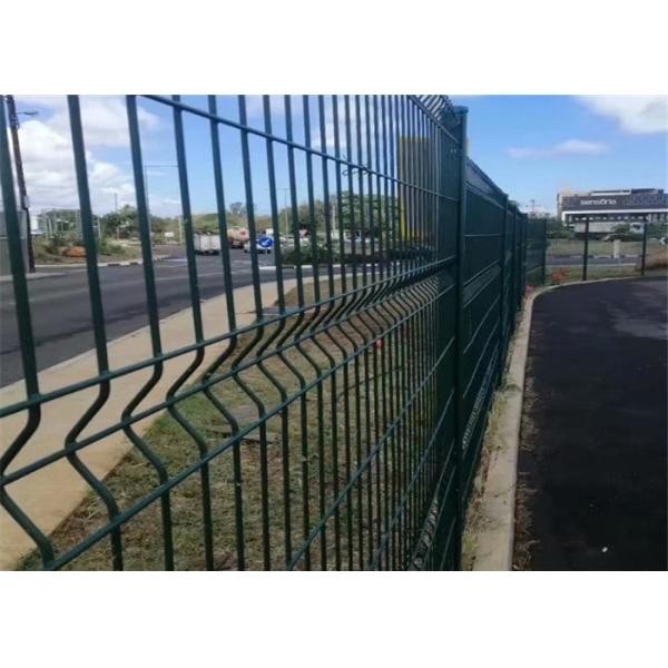 Custom Color Welded Wire Fence Panels With Various Post Types / Folds For Ourdoor