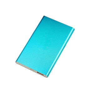 Aluminum Alloy Ultra Thin Power Bank 4000 Milliampere Customized Designed