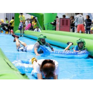 Customized Long Amazing Inflatable Water Slides For Kids Amucement