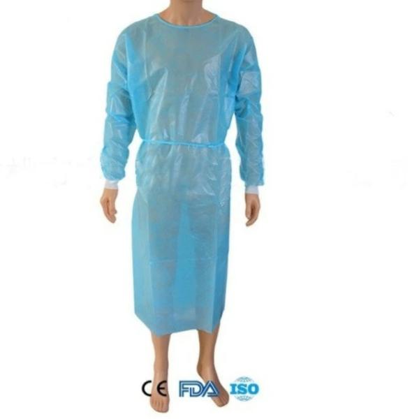 Buy Blue Light Breathable Sms Disposable Hospital Gowns at wholesale prices