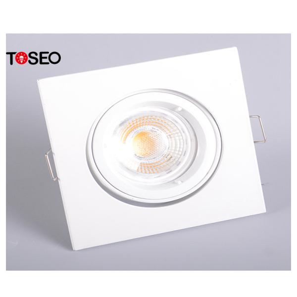 Buy Square White Ceiling Recessed Spotlights Gu10 Downlight Adjustable at wholesale prices