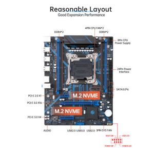 Customized X99 QD4 motherboard X99 Motherboard with combo kit set DDR4 Desktop