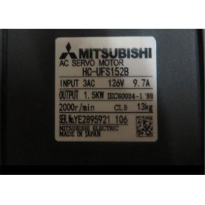 China HC-UFS152 High Speed Rotary Servo Motor , RPM Small Servo Motor 200-230VAC on sale
