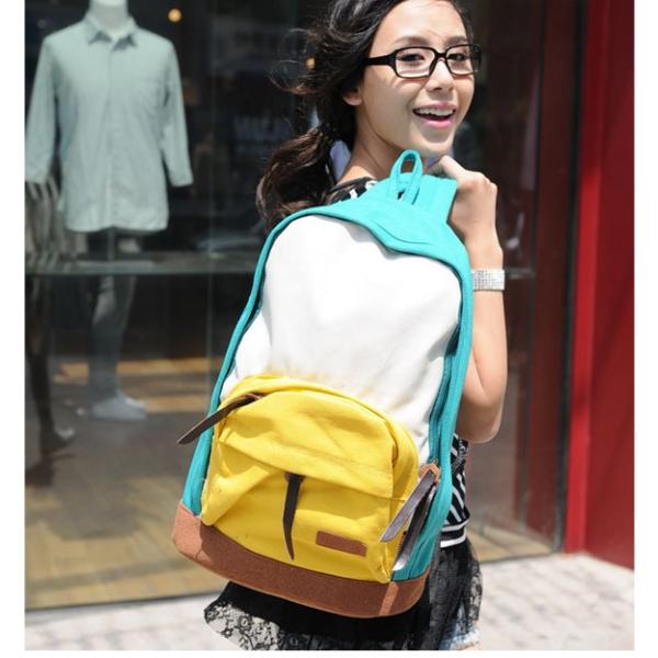 Fashion canvas backpack