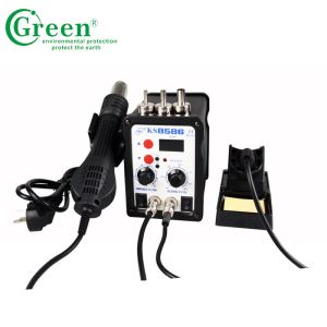 Green 8568 Hot Air SMD Rework Soldering Station 200 ℃ -480 ℃ Metal Alloy