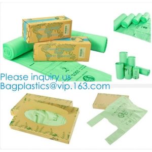 CUSTOMIZED COMPOSTABLE VEST CARRIER BAG, Foldable Compostable Plastic Vest