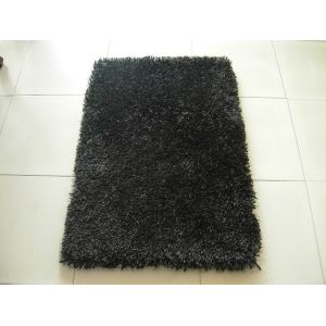 Plain Polyester Silk Mixed With Microfiber 1800G/SQM Shaggy Carpet
