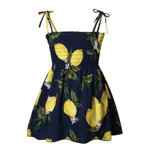 Children's Dress Clothing New Printing Summer Girls' Suspender Dress