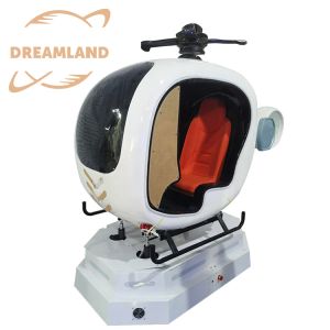 9D VR Helicopter Simulator 280x125x220cm Indoor Amusement Ride