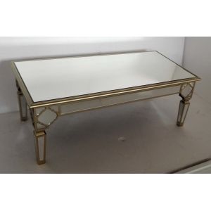 Champaign Gold Mirrored Coffee Table For Living Room W120 * D60 * H45cm Size