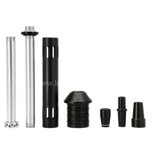 Aluminium Sliver Black Hookah With Anodizing Surface Treatment Easy Carry