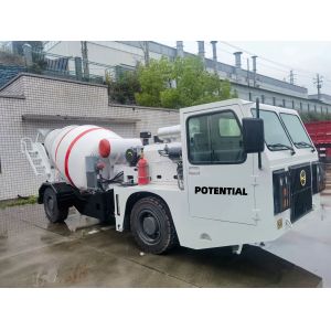 Quality Underground Mining Concrete Mixer Truck 3m3 Volume 230mm Ground Clearance for sale