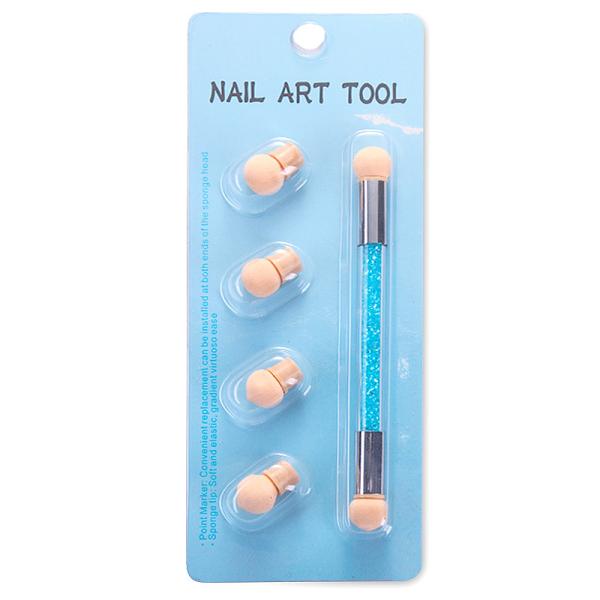 Customizable Double Nail Art Brush Acrylic Water Drill Filling Brush Rod Dizzy Dye Pen