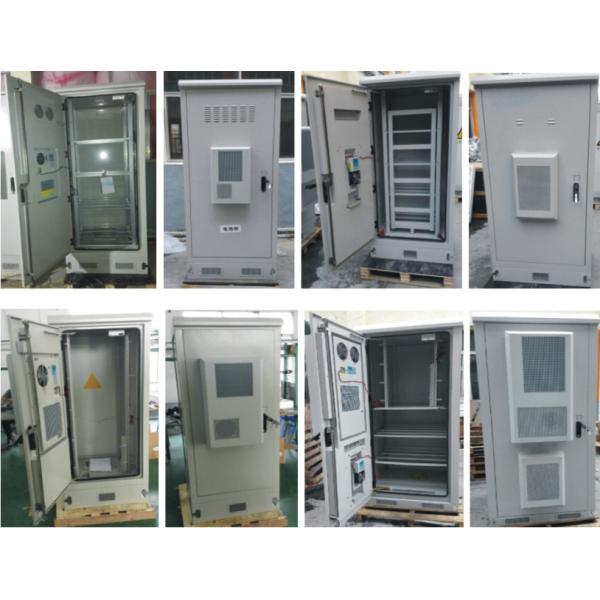 500W IP55 Double Door Outdoor Telecom Cabinet Single Wall With Insulation