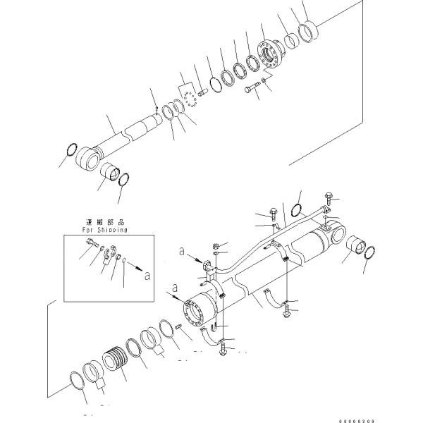 KOMATSU 707-99-77160 Parts SERVICE KIT
