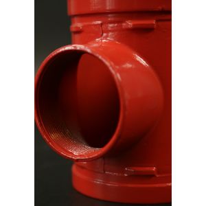 2.5 Mpa Tee Grooved Connection Grooved For Easy Installation Piping System