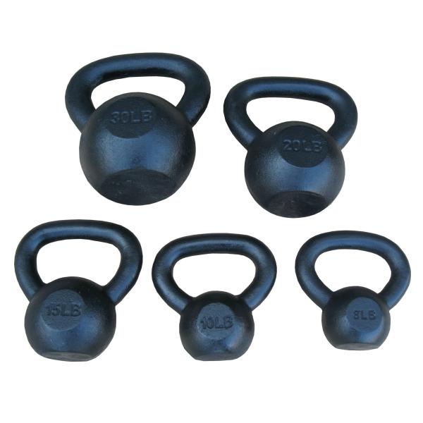 Black Painting Fitness Equipment Kettlebells Cast Iron polished Painting