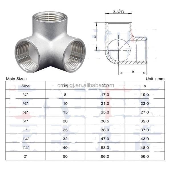 Customized Support Stainless Steel 304 316 Casting Male and Female Threaded Pipe Fitting for Plumbing Connection Nipple