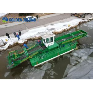 Cummins Engine Trash Skimmer Boat For Water Surface Garbage Collection River