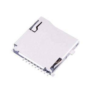 Copper Push-Push 6pin Female Sim Card Socket Connector