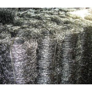 Rustproof Double Wire Twist Braided 12 Gauge Barbed Wire Coil BWG12xBWG12