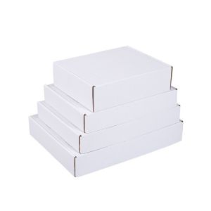 Customizable White Rigid Electronics Shipping Packaging Box Art Paper With