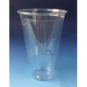 Cold Biodegradable Drinking Cups , Custom Plastic Drink Cups 16 Oz Pet