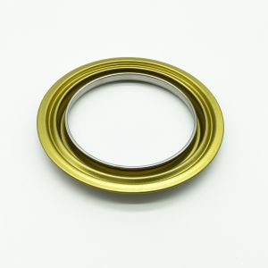 99mm Ring Lid Bottom Thickness 0.21mm Gold Lacquer Can Ends