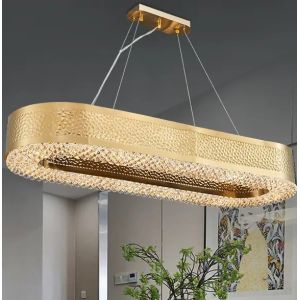 ODM Crystal Custom Pendant Light Fixtures ISO9001 Rust Prevention